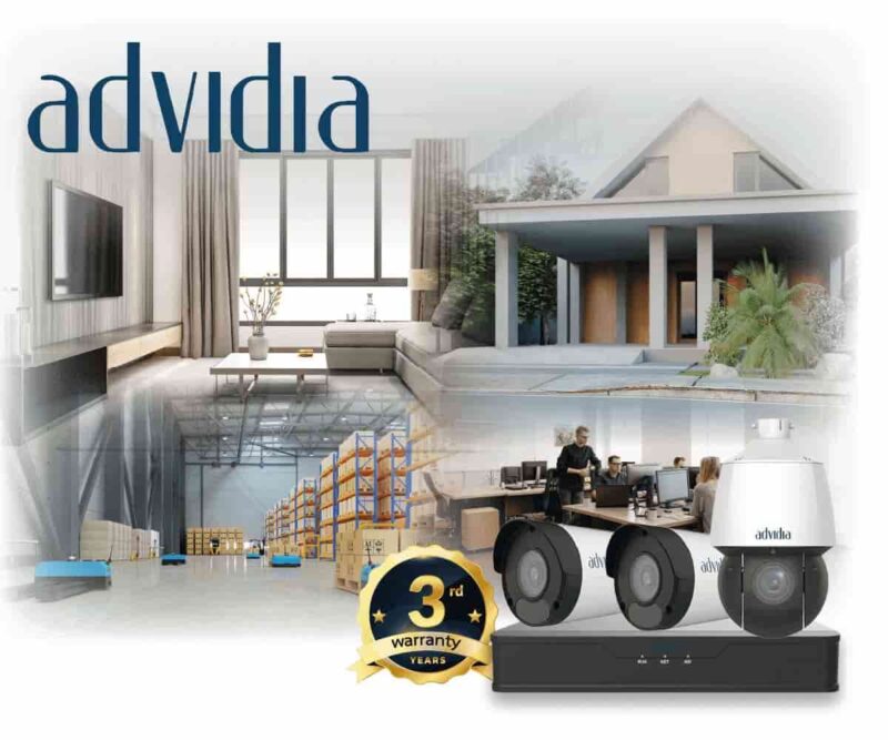 advidia กล้องวงจรปิดคุณภาพ มาตรฐานอเมริกา สำหรับบ้าน คอนโด สินค้ารับประกัน 3 ปี